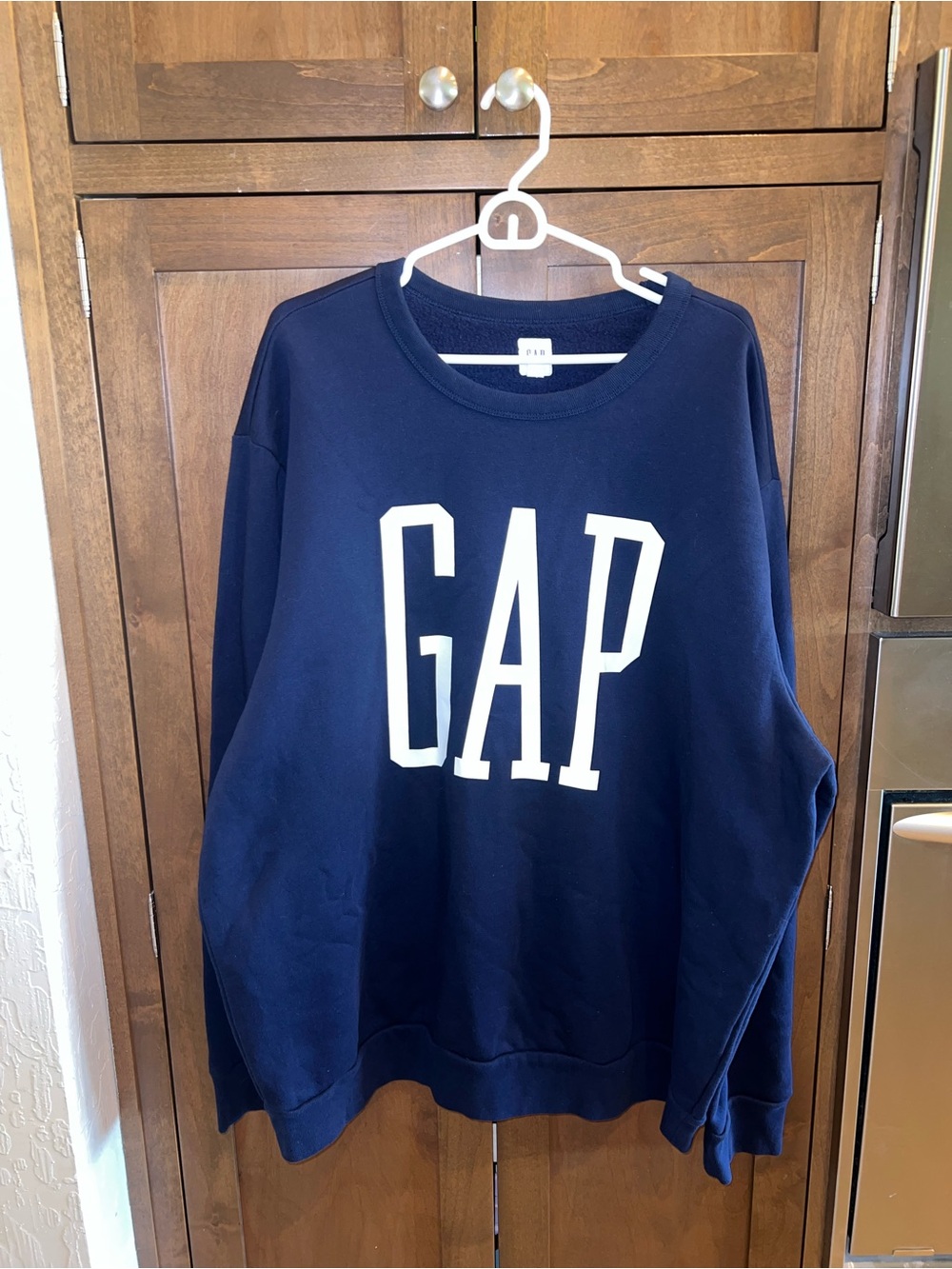 Gap Navy Blue Arch Logo Crewneck Sweatshirt XXL 90s Vintage